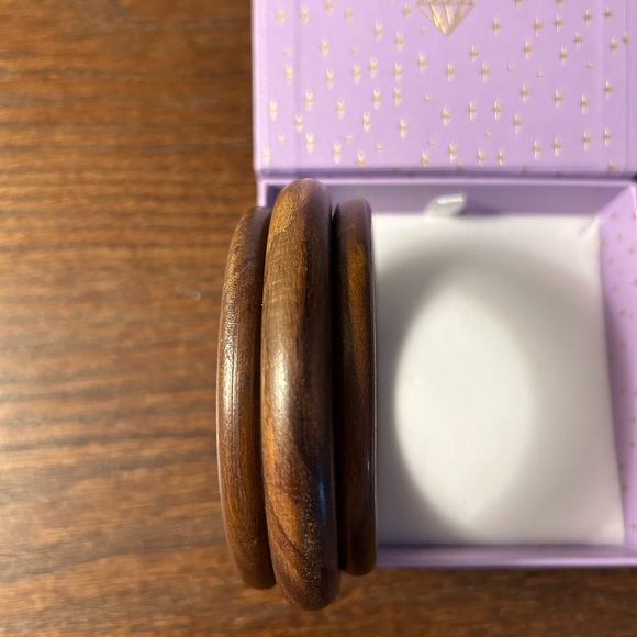 Wooden Bangle Bracelets - Picture 2 of 3